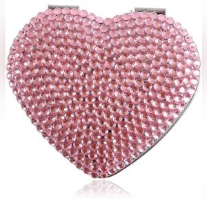 Paris Hilton nwt light pink Barbie barbiecore heart compact double Mirror